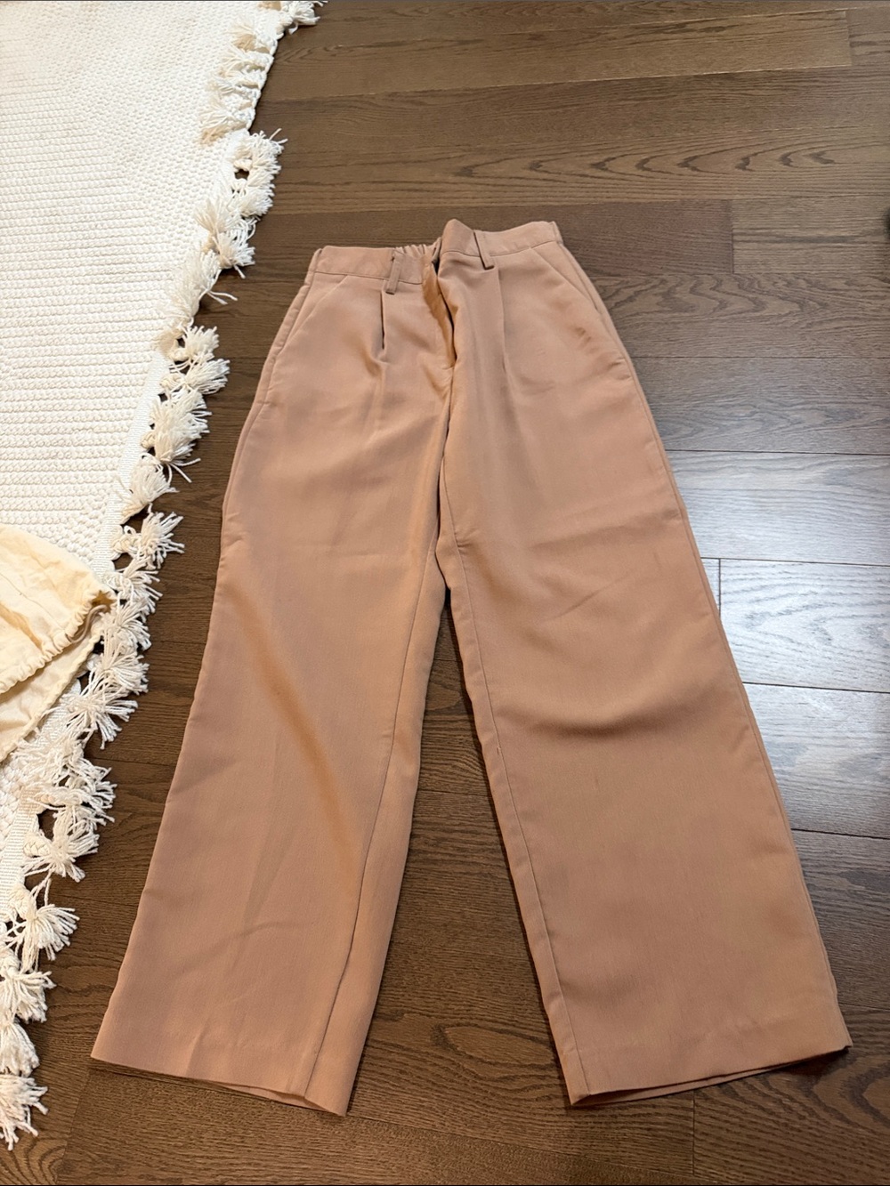 OAK + FORT Wide-Leg Trousers in Dusty Mauve